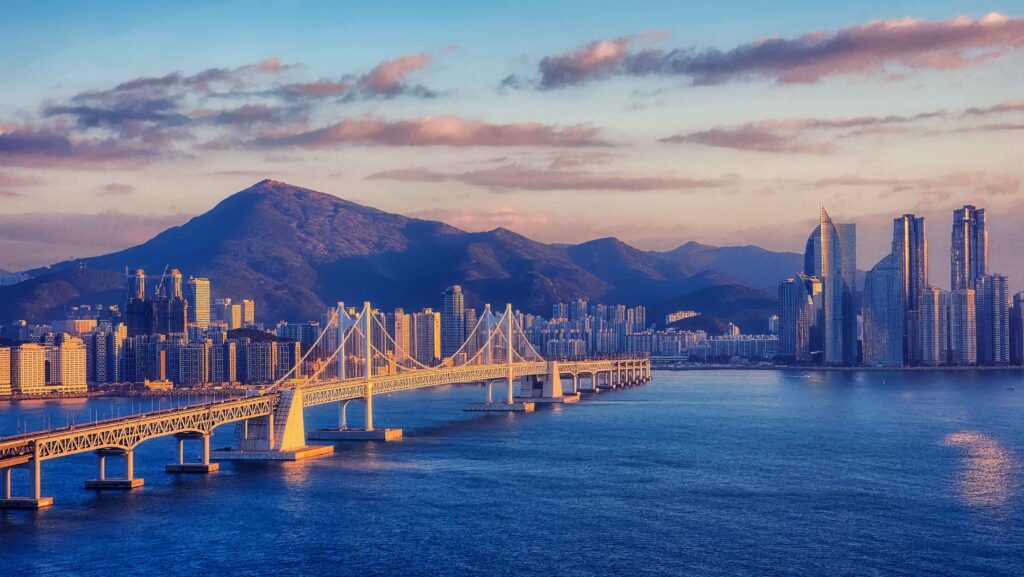 Skyscrapers and Gwangandaegyo Bridge