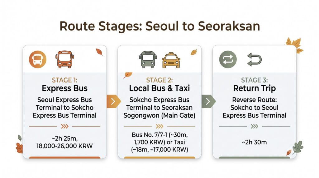 Seoraksan Autumn Day Trip from seoul