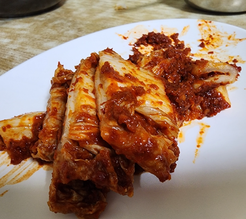 Daejeon Food silbi kimchi